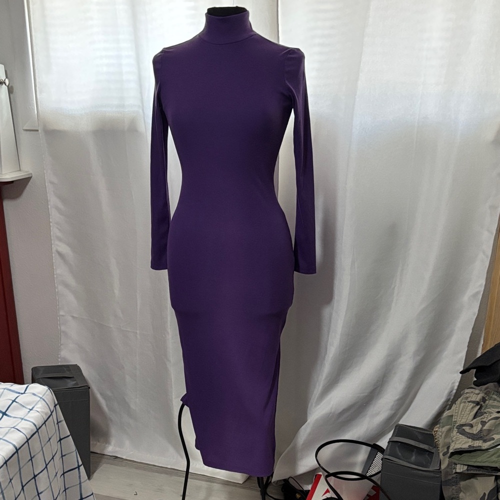Elegant Purple Women's Dress